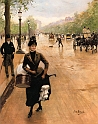 BERAUD JEAN (1849-1936) - La_Modiste_Sur_Les_Champs_Elysees